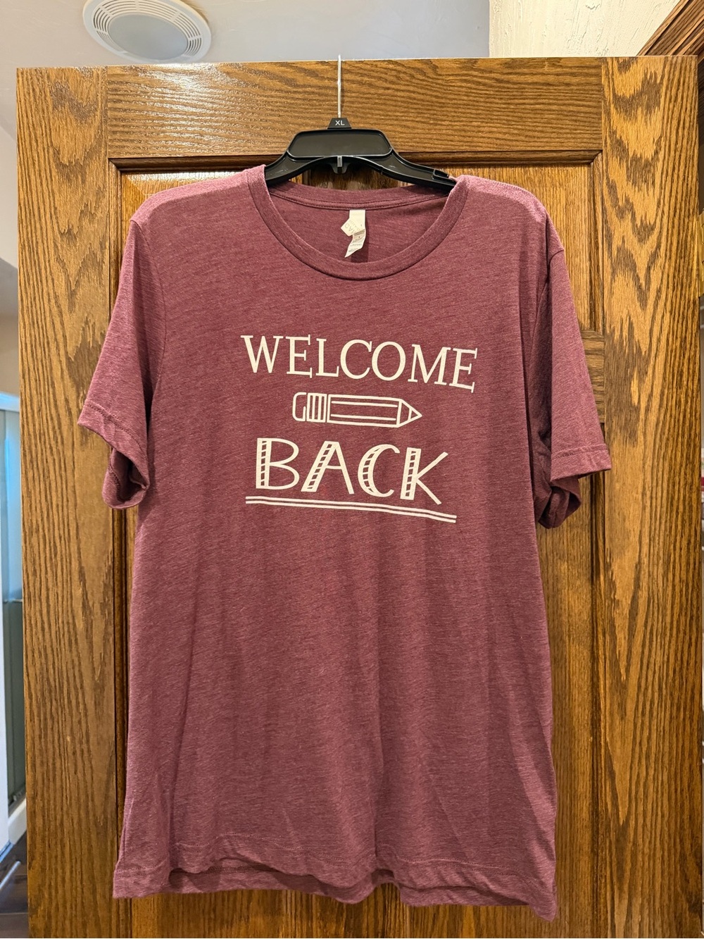 Welcome Back Graphic Tee - Maroon